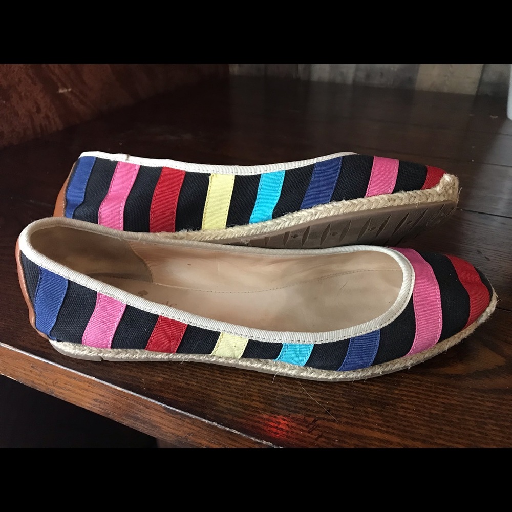 Kate Spade New York Vivi Striped Espadrille flats